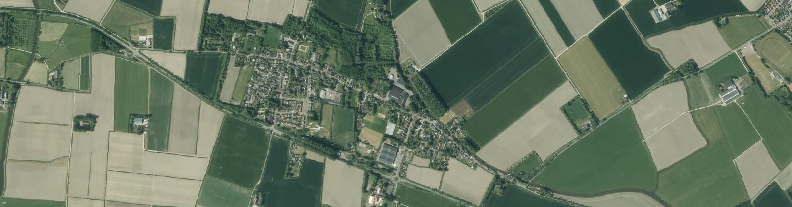 Luchtfoto van Wehe - Den Hoorn