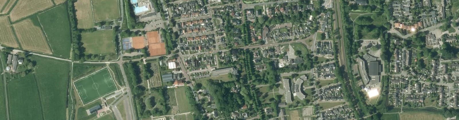 Luchtfoto van Winsum Zuid - West