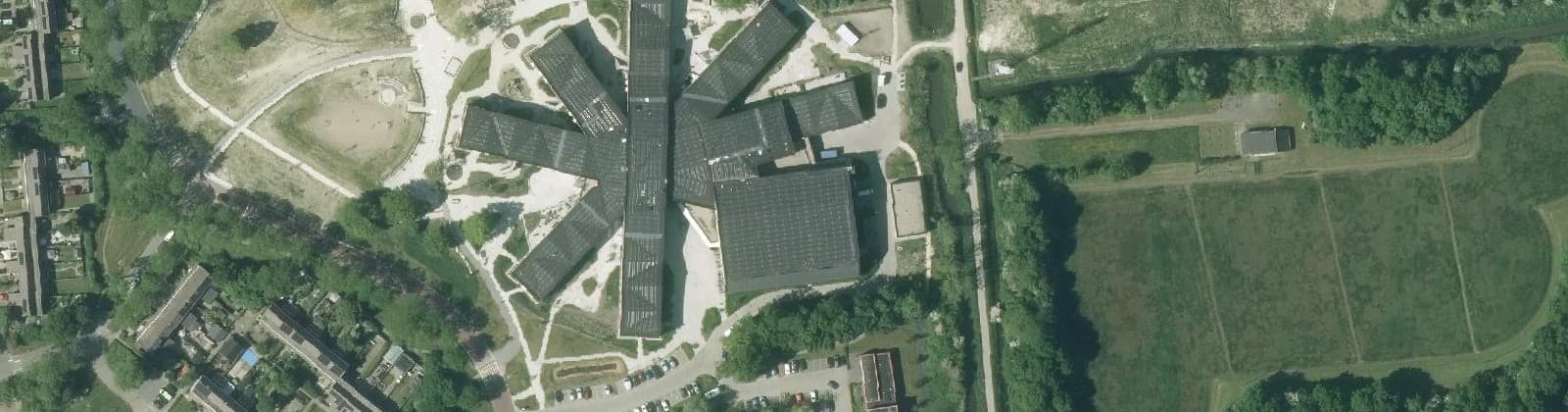 Luchtfoto van Winsum Zuid - Oost