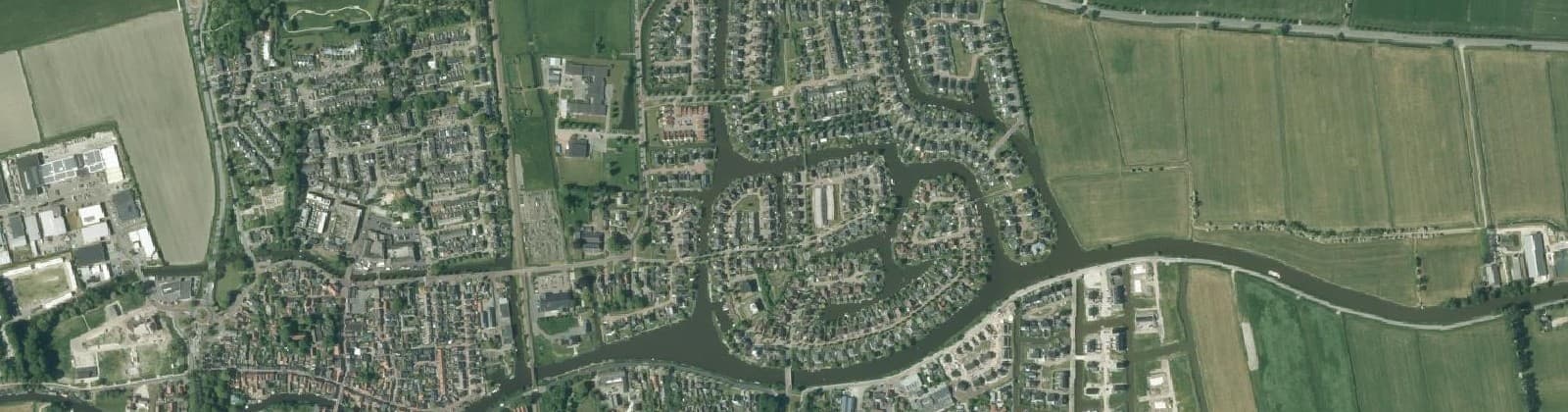Luchtfoto van Winsum Noord - Oost
