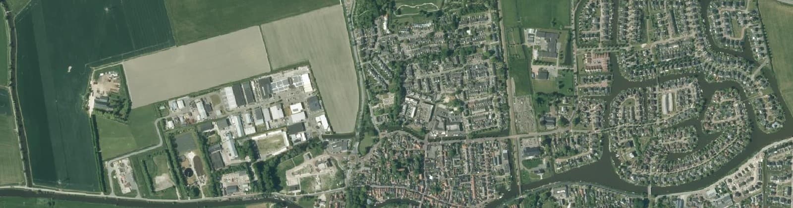 Luchtfoto van Winsum Noord - West