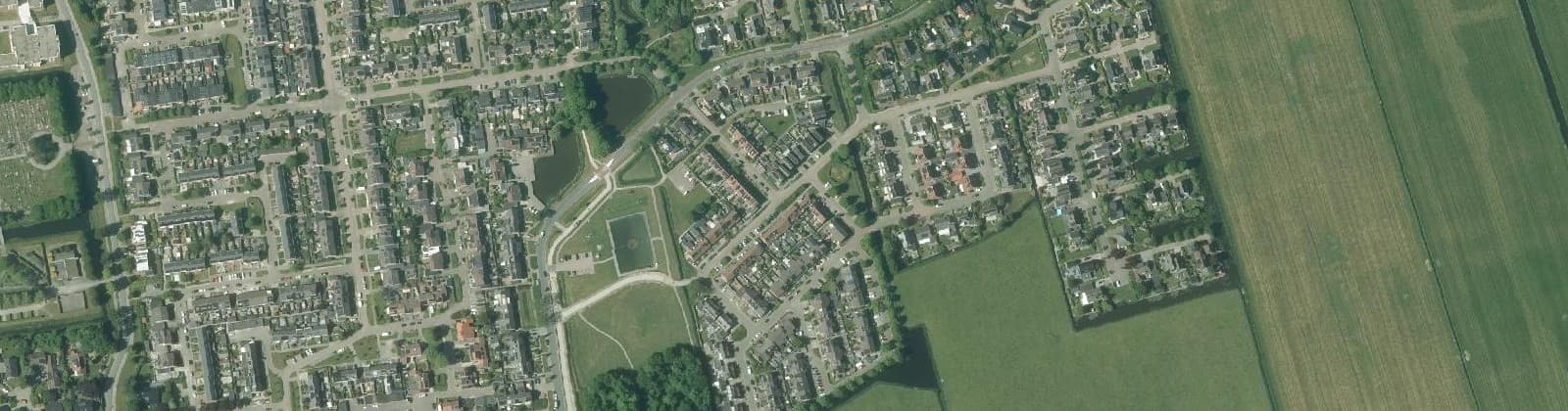 Luchtfoto van Bedum Zuid - Oost