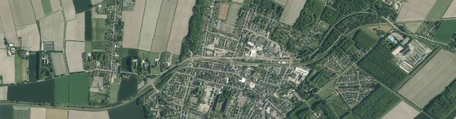 Luchtfoto van Uithuizen Noord