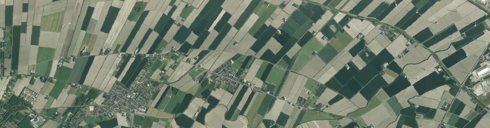 Luchtfoto van Buitengebied Uithuizermeeden