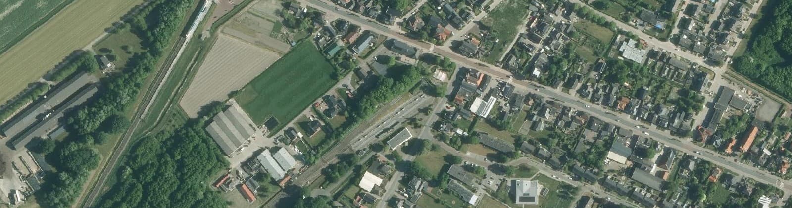 Luchtfoto van Roodeschool