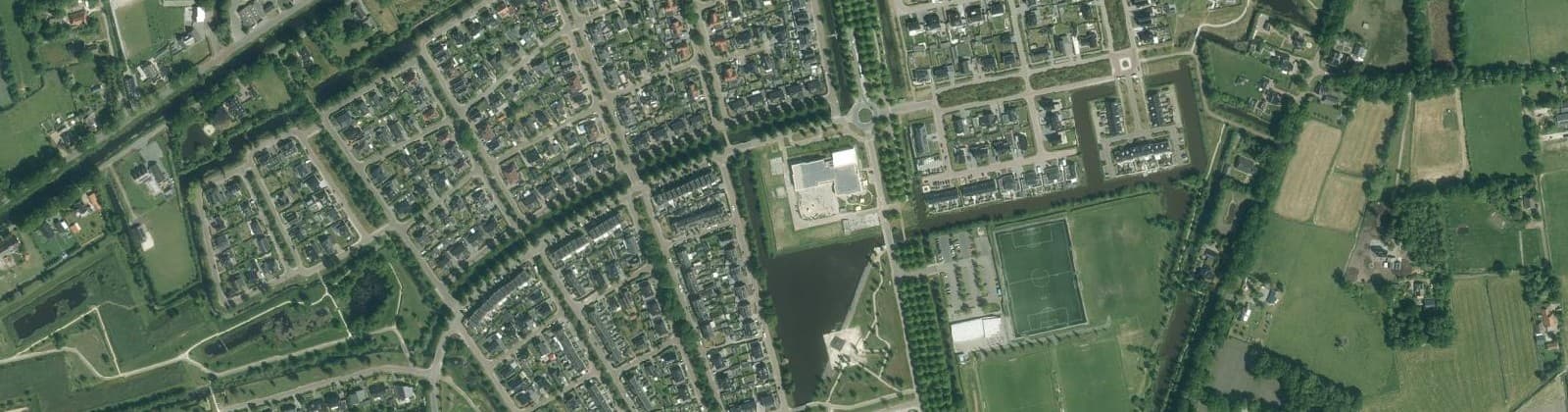Luchtfoto van Buitengebied ten zuiden van Leek