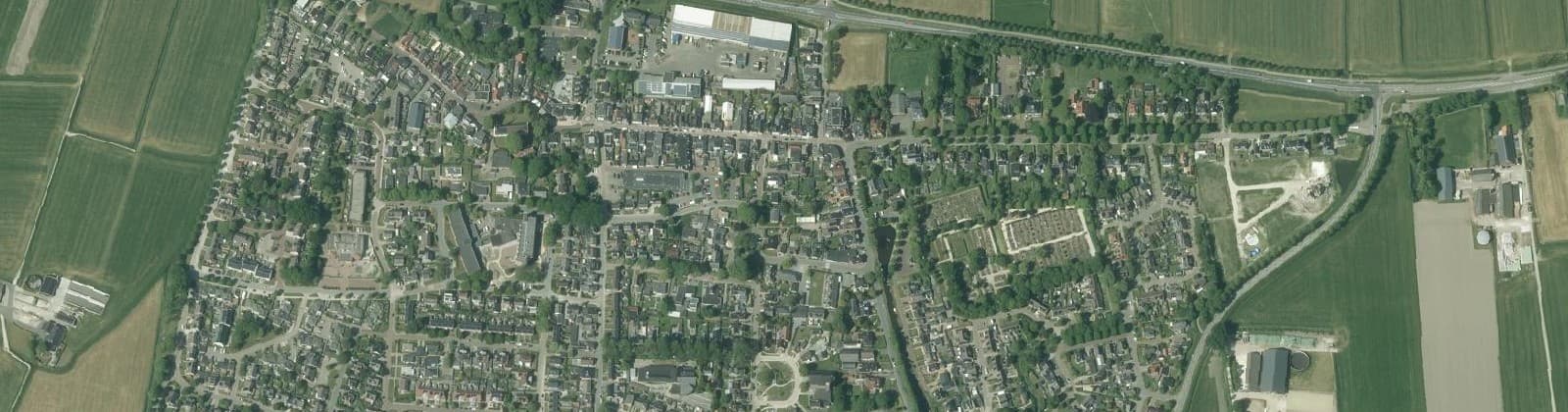 Luchtfoto van Grijpskerk