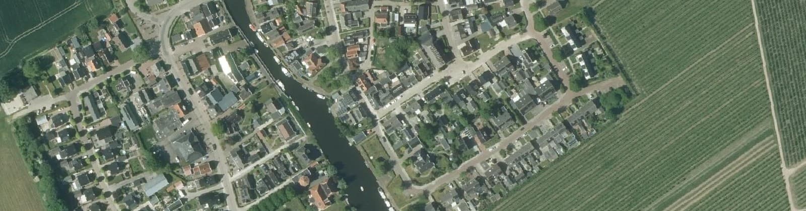 Luchtfoto van Kommerzijl
