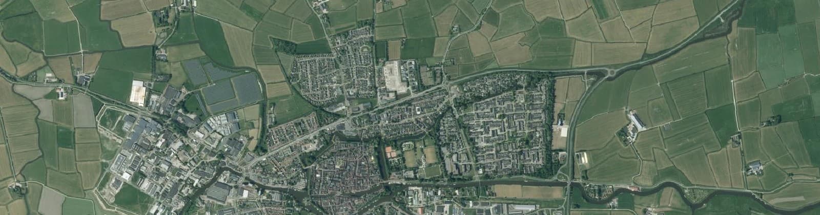 Luchtfoto van Dokkum Noord