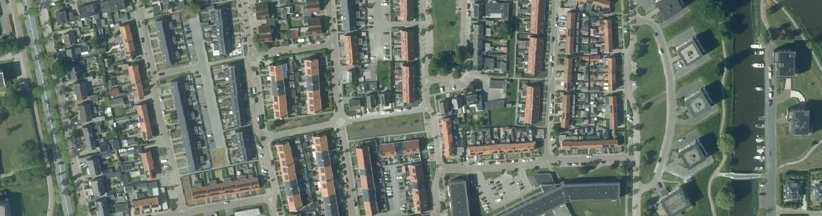 Luchtfoto van Dokkum Hoedemakerspolder
