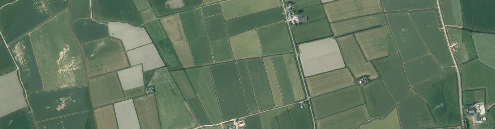 Luchtfoto van Hogebeintum