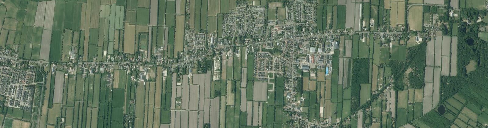 Luchtfoto van Kollumerzwaag