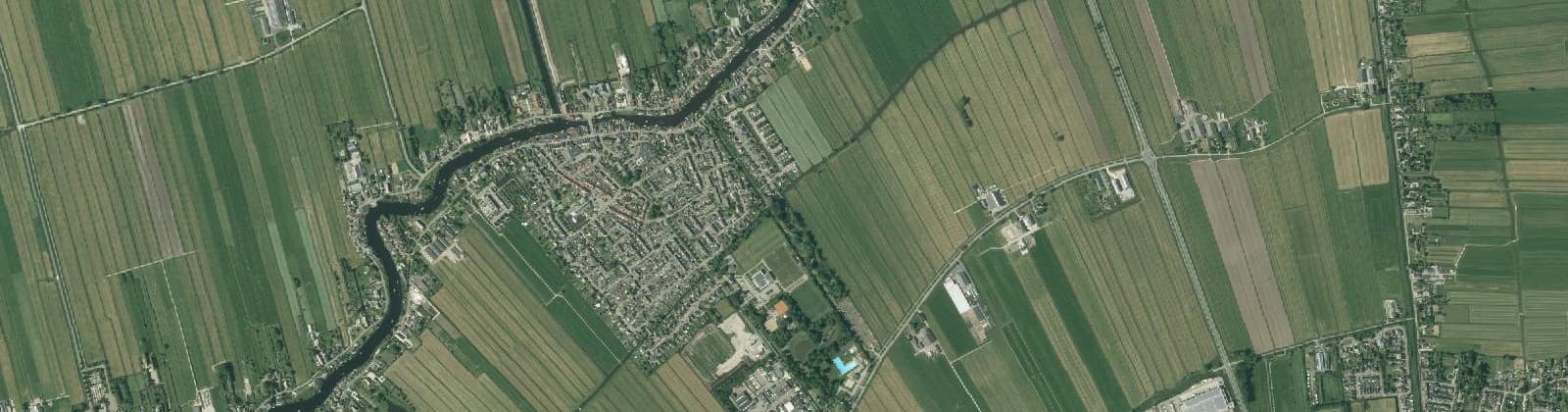 Luchtfoto van Giessenburg-Buitengebied-Zuid