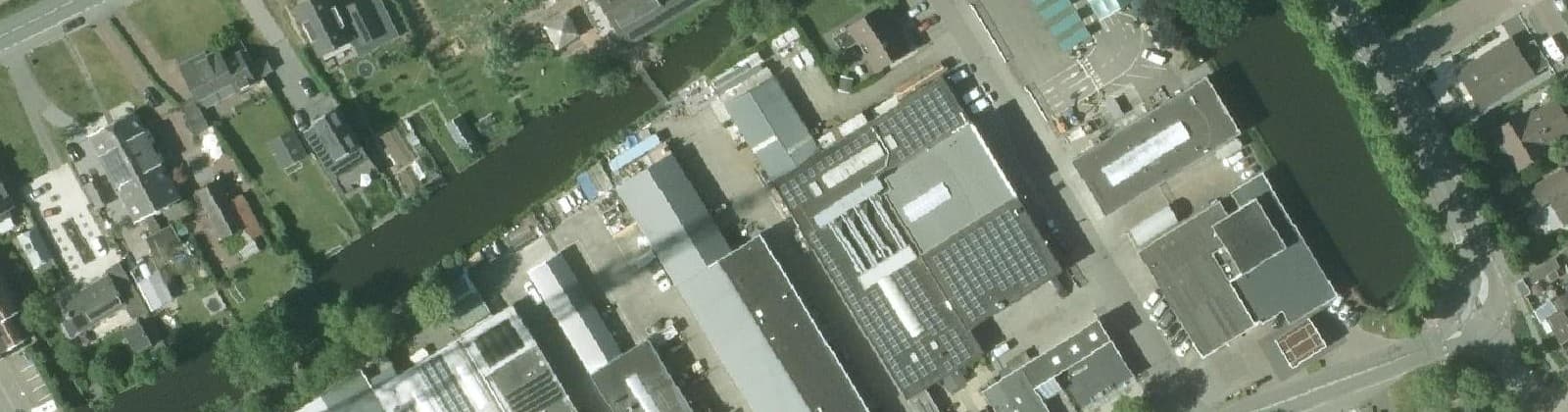 Luchtfoto van Industriegebied-Dorp