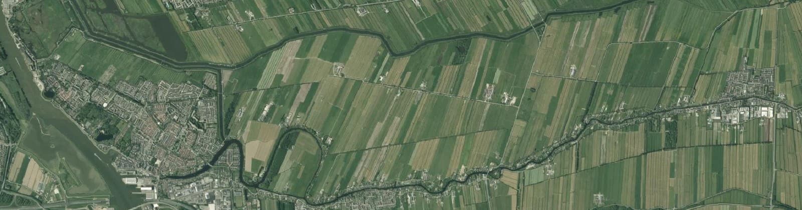 Luchtfoto van Oud-Alblas-Buitengebied-Noord