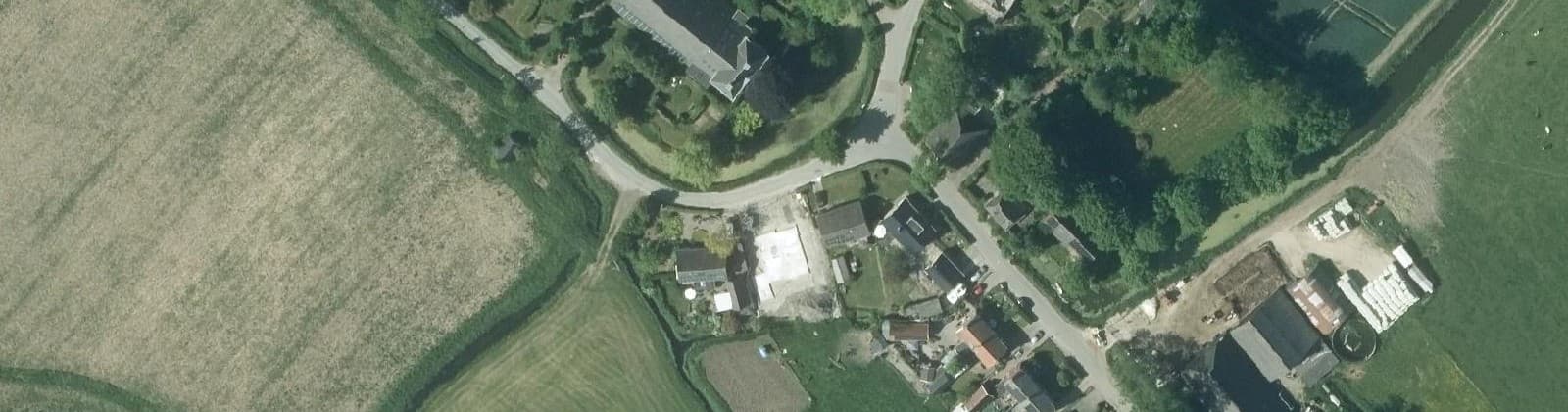 Luchtfoto van Krewerd