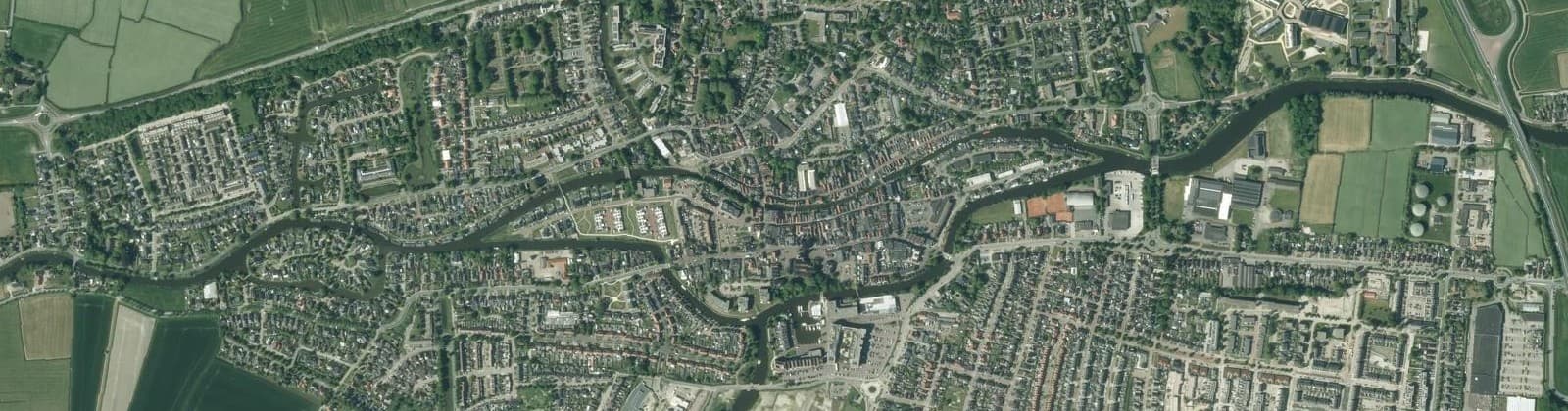 Luchtfoto van Centrum-Appingedam