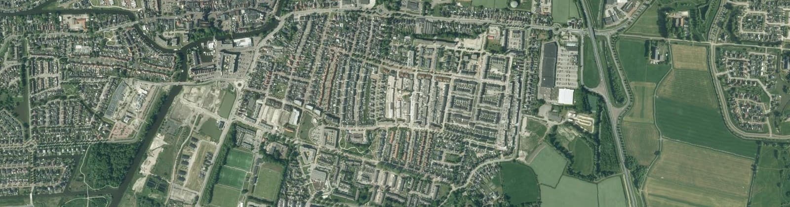 Luchtfoto van Opwierde Noord