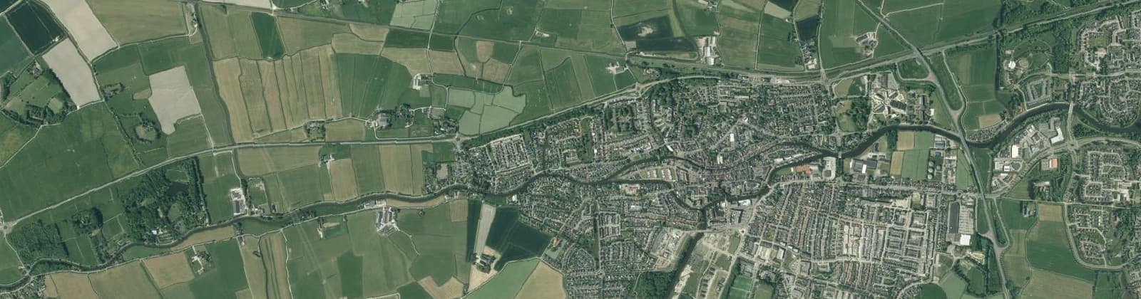 Luchtfoto van Buitengebied Noord-Appingedam