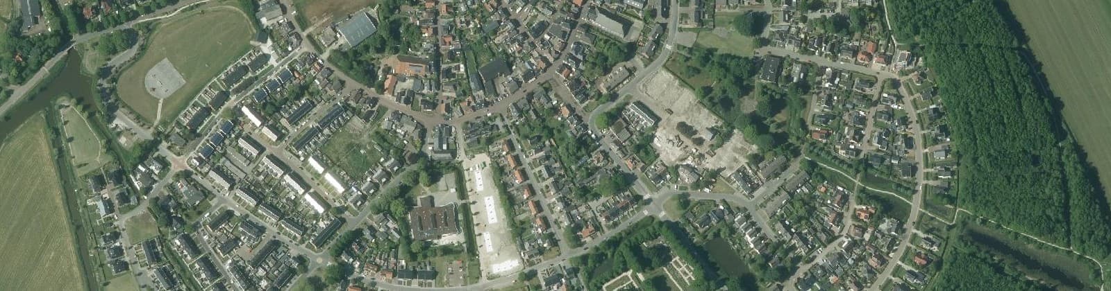 Luchtfoto van Middelstum