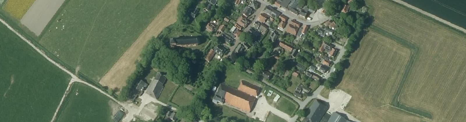 Luchtfoto van Huizinge