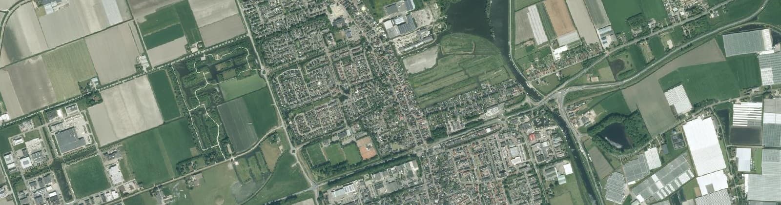Luchtfoto van Oudkarspel Zuid