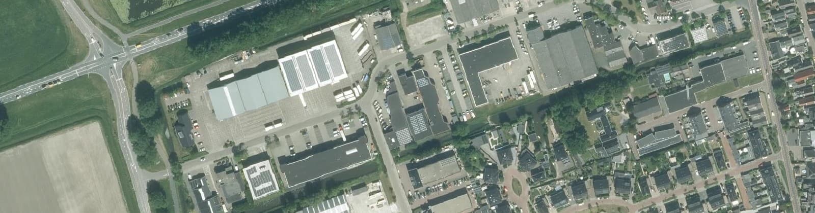Luchtfoto van Bedrijventerrein De Mossel