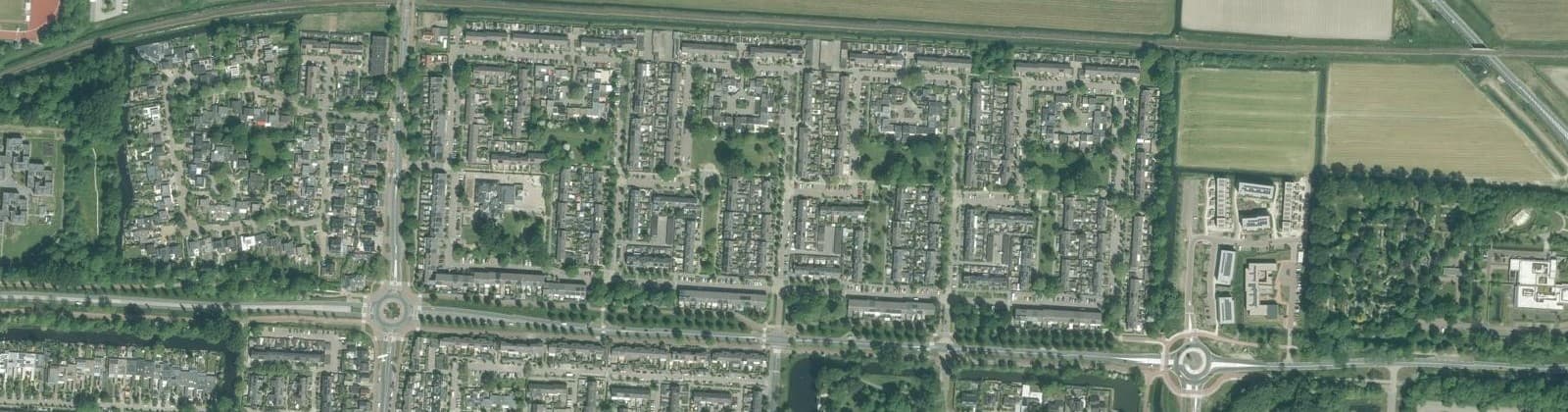 Luchtfoto van Schildersbuurt Noord