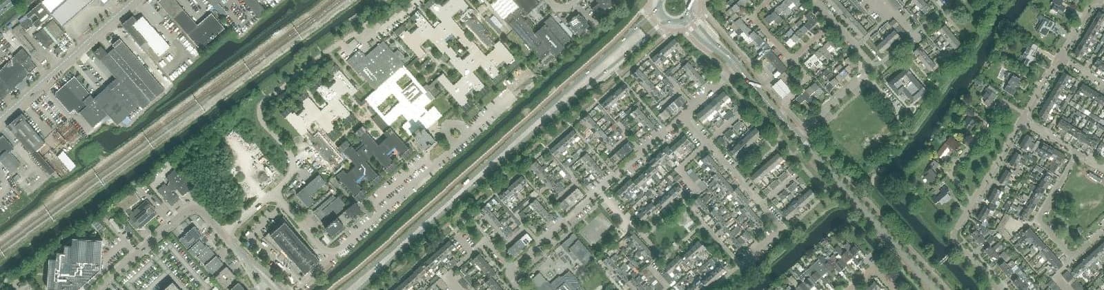 Luchtfoto van Planetenwijk