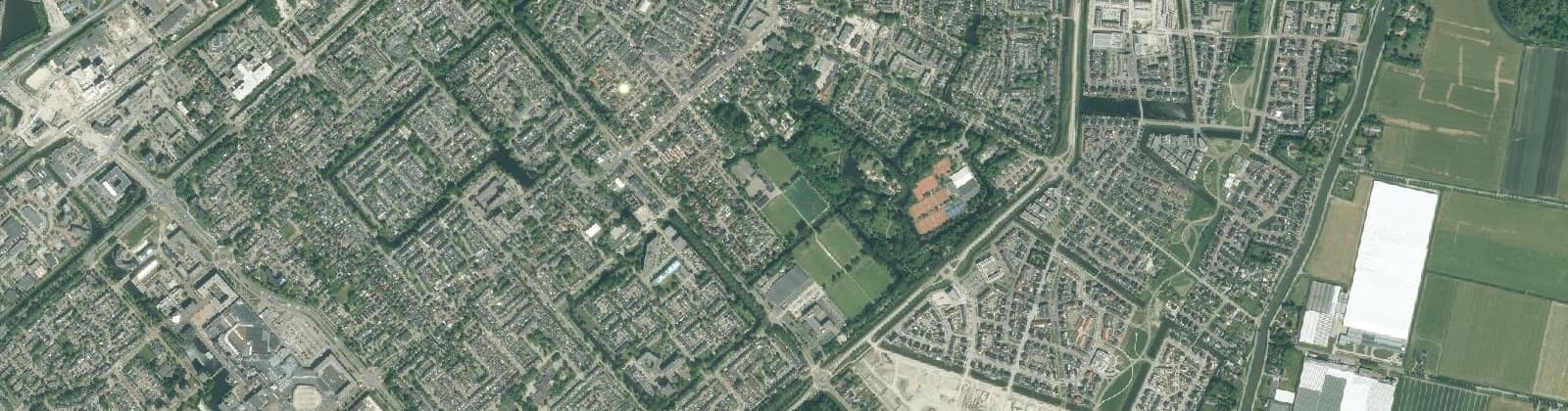 Luchtfoto van Recreatiebuurt