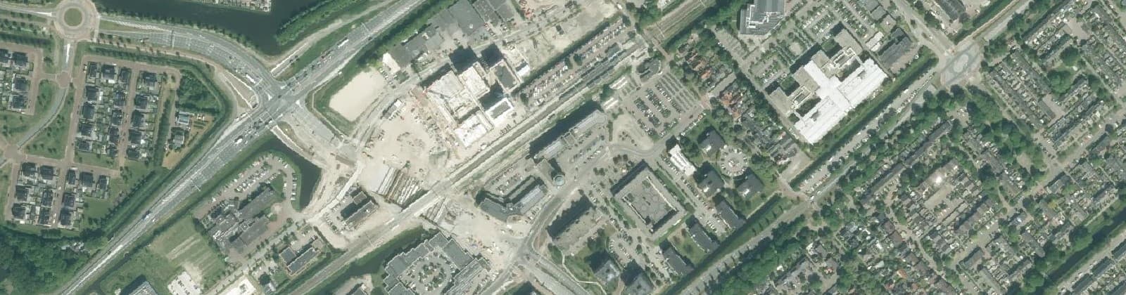 Luchtfoto van Stationsgebied