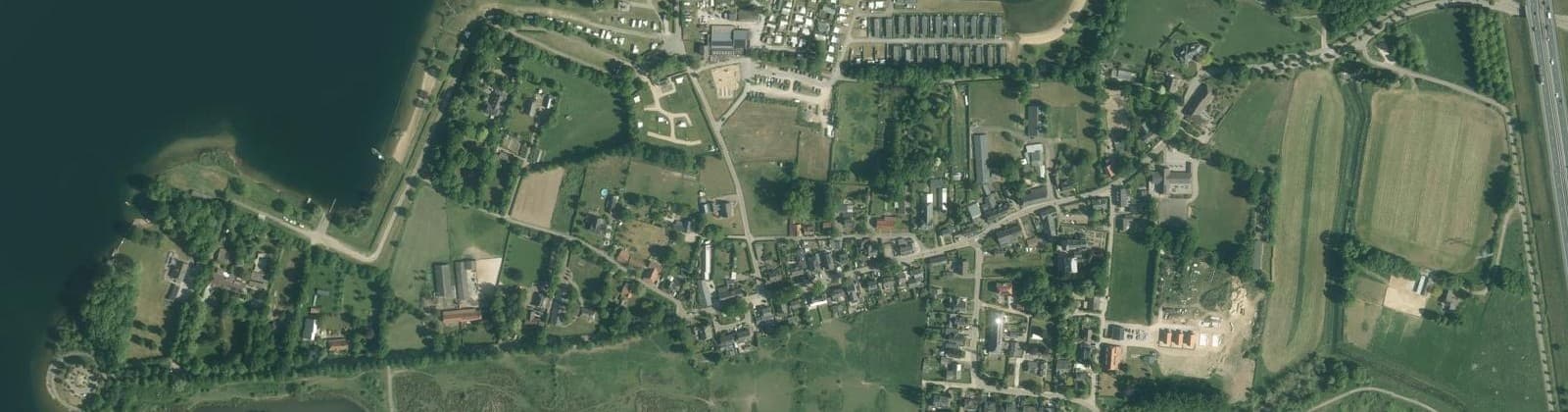 Luchtfoto van Linden kern