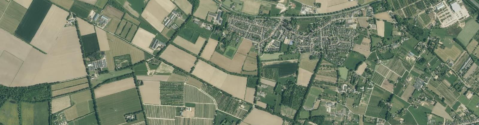 Luchtfoto van Beers buitengebied