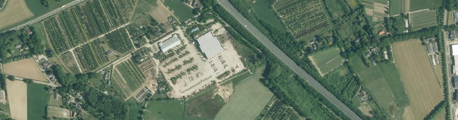 Luchtfoto van Cuijk buitengebied ten westen