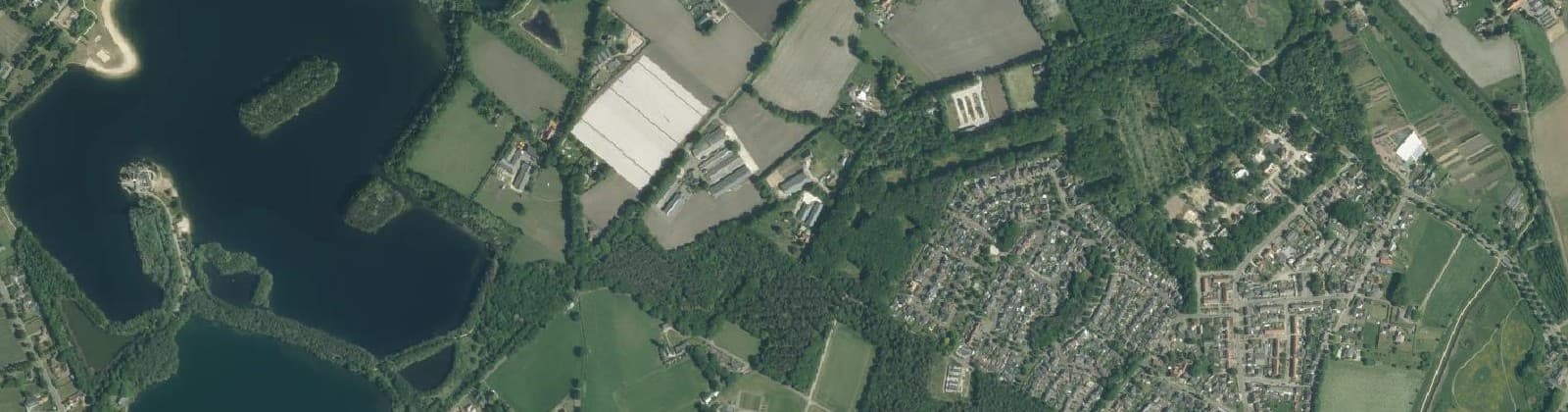 Luchtfoto van Meren-De Gagel buitengebied