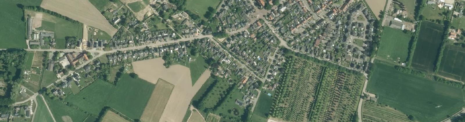Luchtfoto van Vianen kern