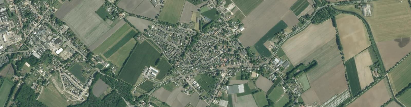 Luchtfoto van Sint Hubert