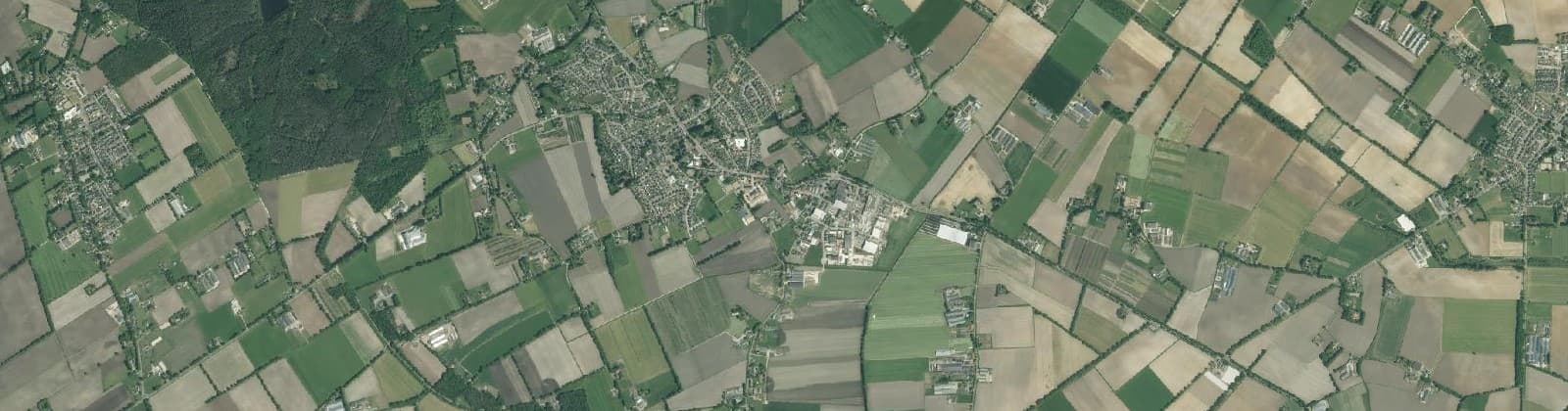 Luchtfoto van Wanroij's Broek buitengebied