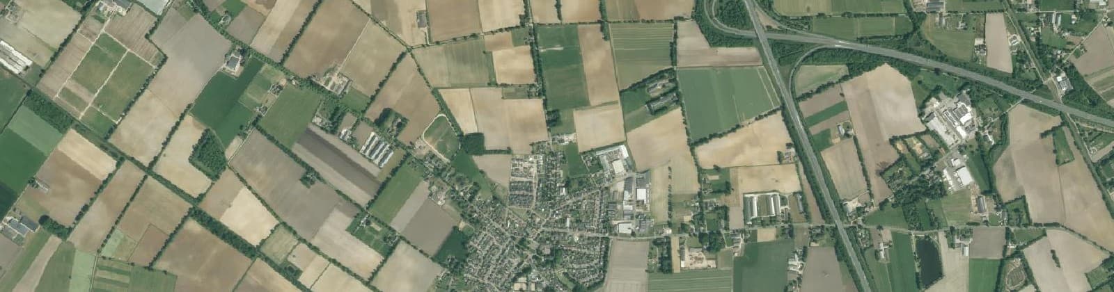 Luchtfoto van Rijkevoort buitengebied