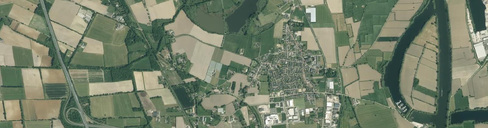 Luchtfoto van Beugen buitengebied