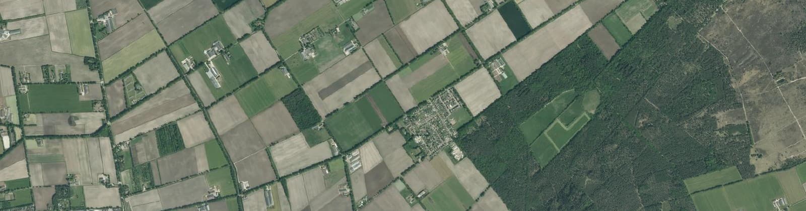 Luchtfoto van De Peel buitengebied