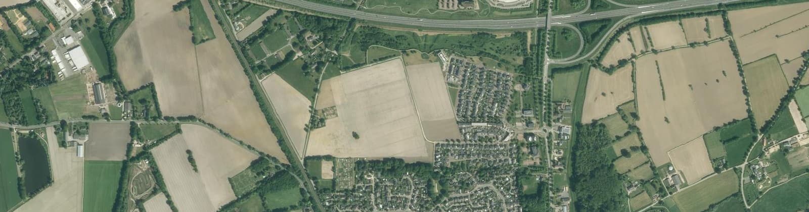 Luchtfoto van Maasbroeksche Blokken