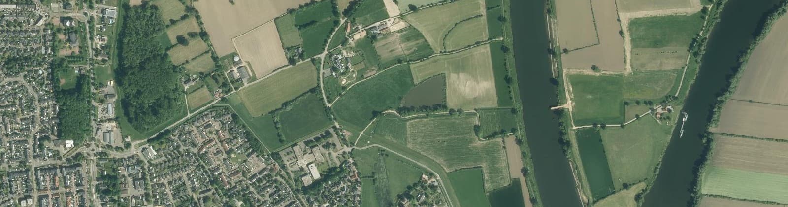 Luchtfoto van Boxmeer buitengebied Oost