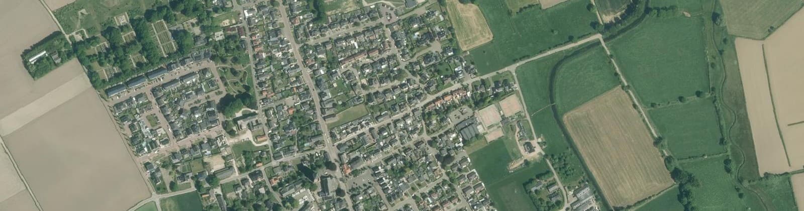 Luchtfoto van Sambeek Centrum