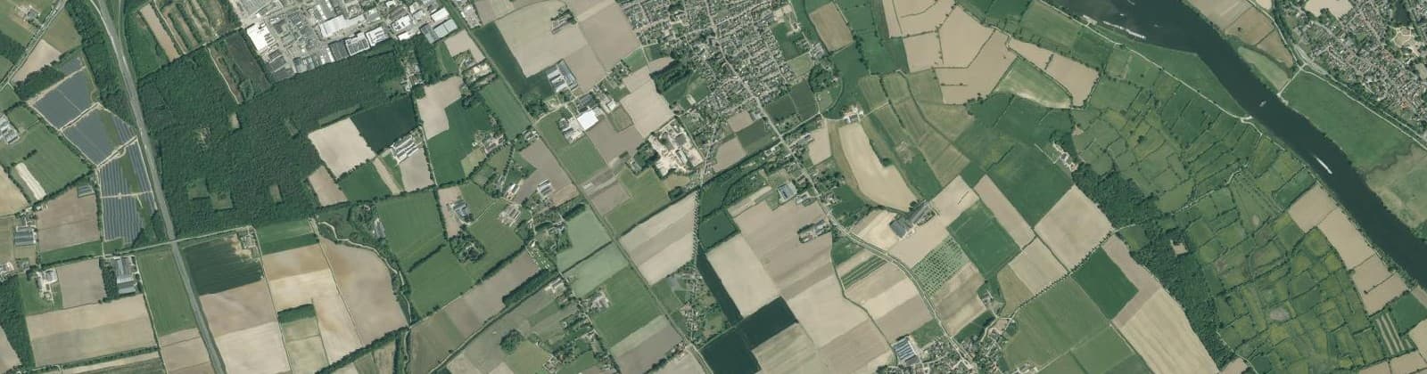 Luchtfoto van Sambeek buitengebied