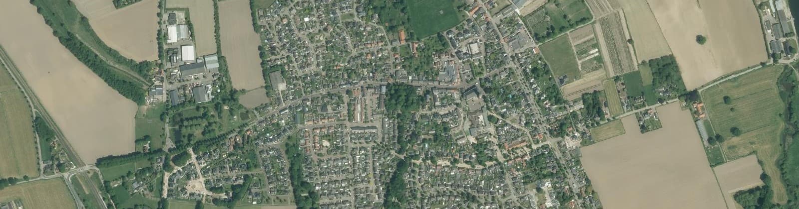 Luchtfoto van Vierlingsbeek Centrum