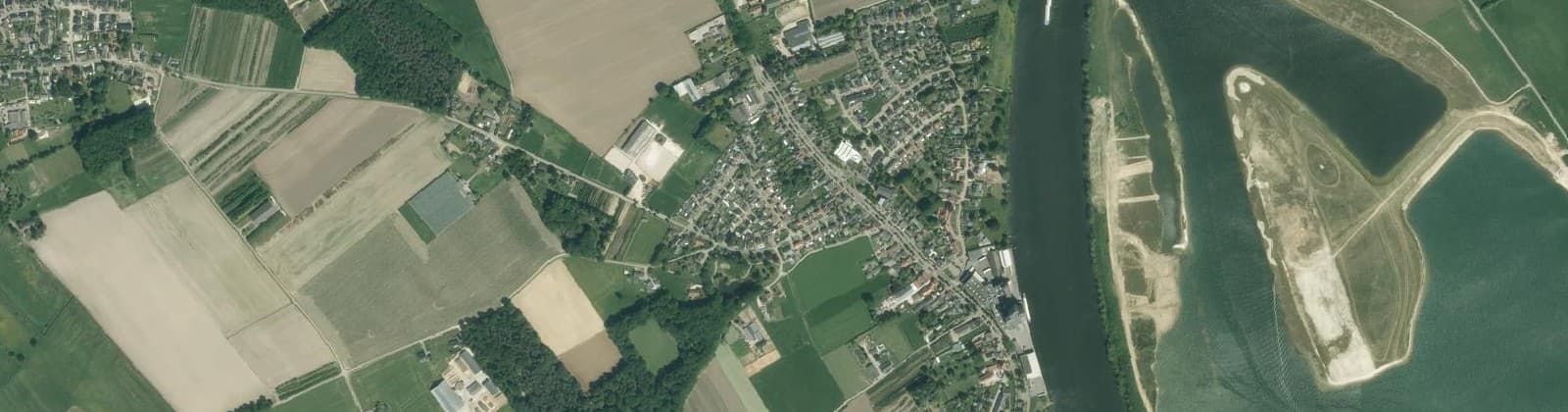 Luchtfoto van Maashees buitengebied