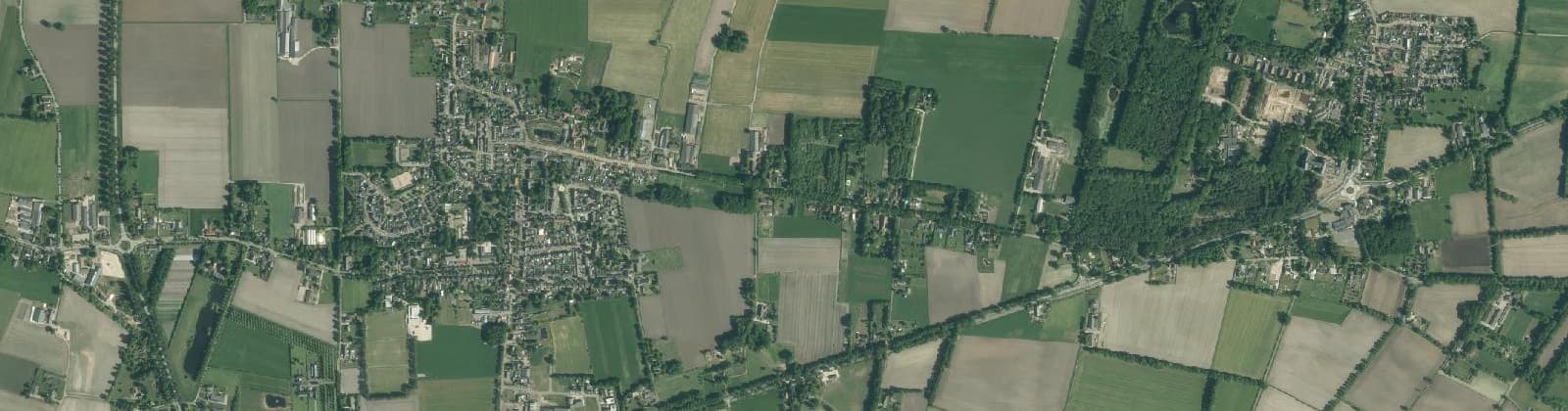 Luchtfoto van Verspr.h. Reekse Heide en Bovenland