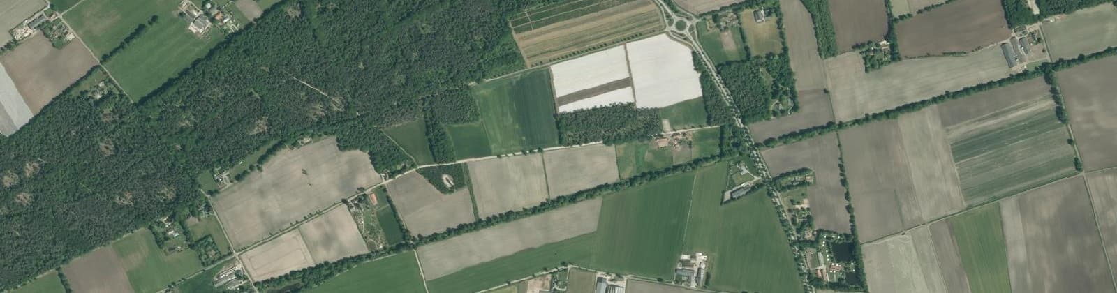 Luchtfoto van Verspreide huizen Peel