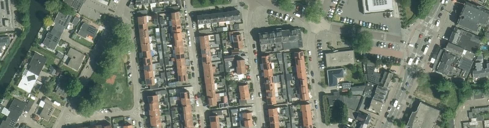 Luchtfoto van Dorp en Hoonaart